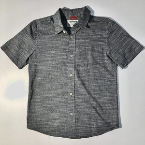 Heather Gray Short Sleeve Button Down Shirt